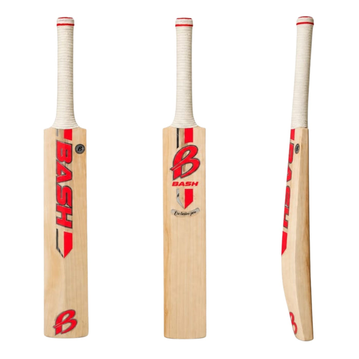 BASH Red White Cricket Bat